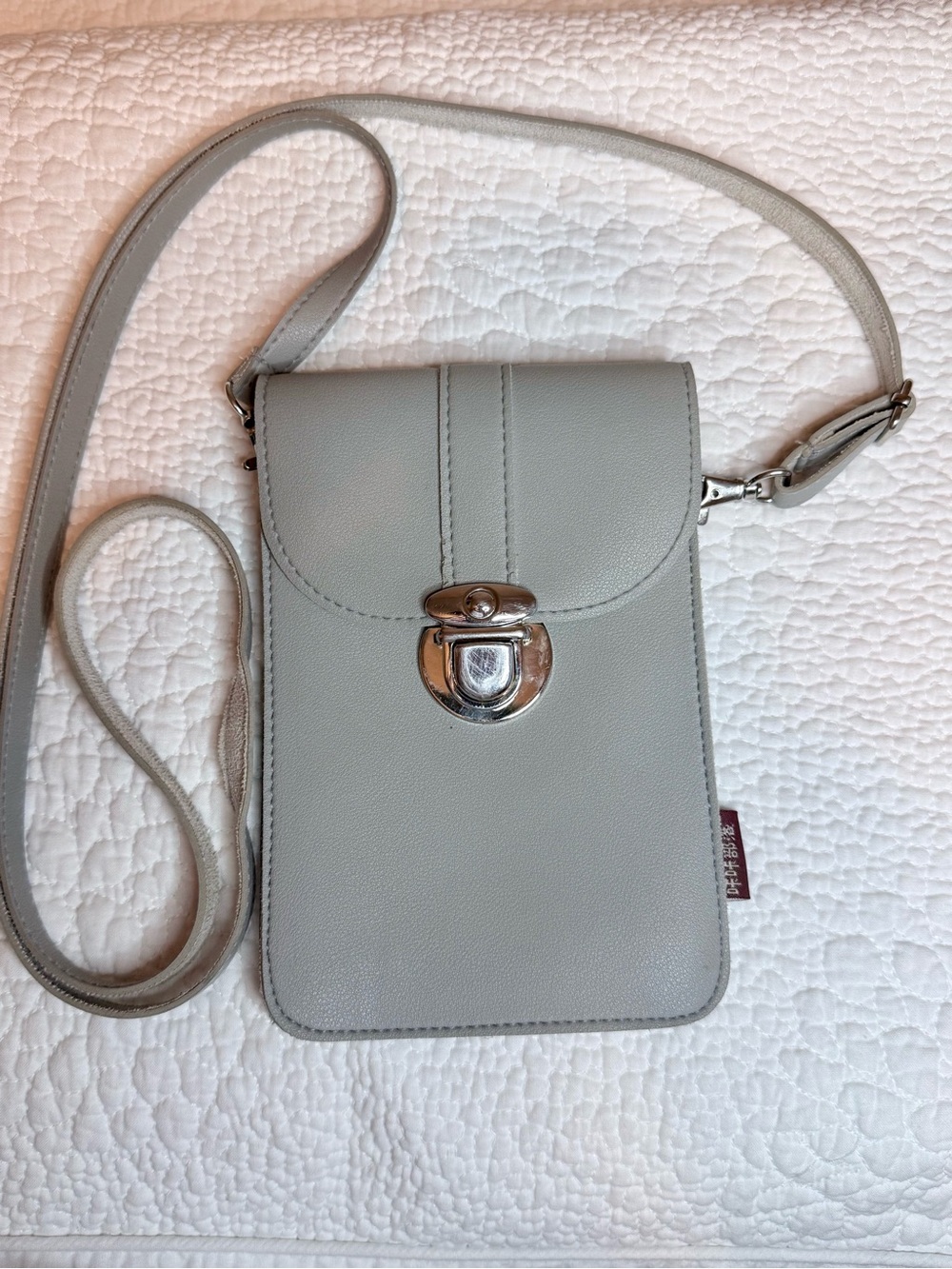 KKBAG Women’s Crossbody Phone Bag - Light Gray